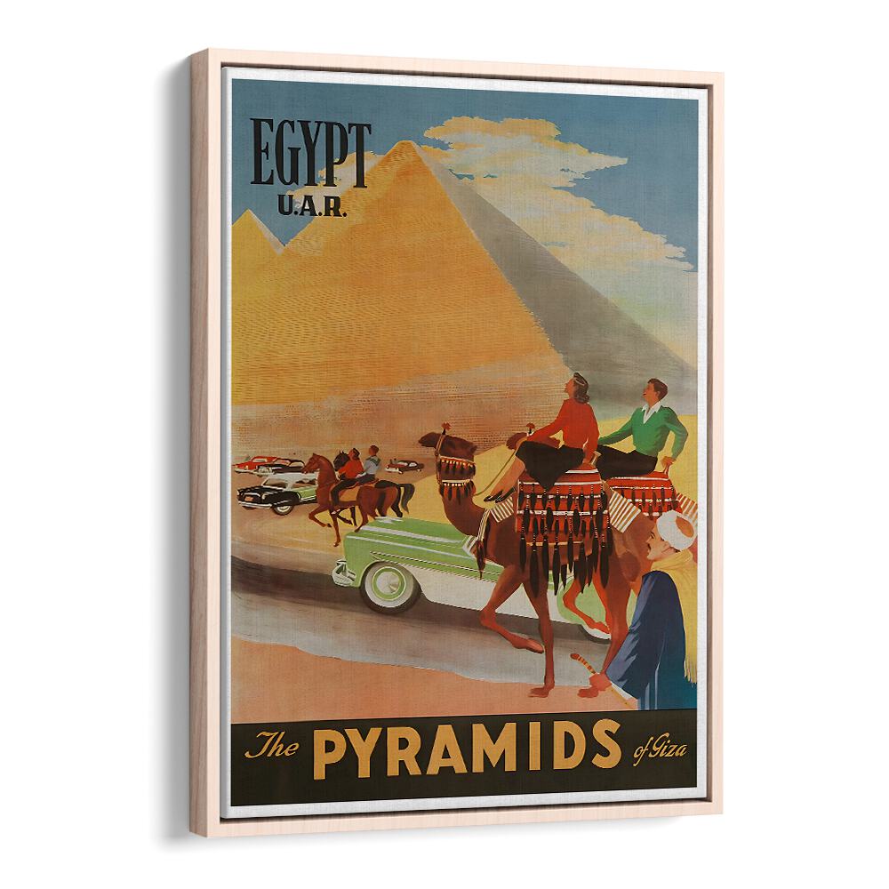Discover the allure of ancient Egypt with EGYPT I, VINTAGE TRAVEL POSTERS, showcasing stunning pyramids and landscapes.