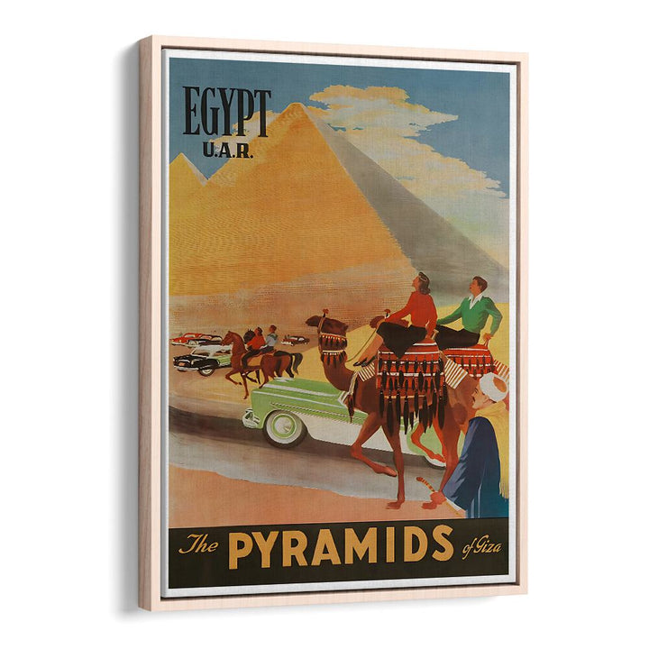 Discover the allure of ancient Egypt with EGYPT I, VINTAGE TRAVEL POSTERS, showcasing stunning pyramids and landscapes.