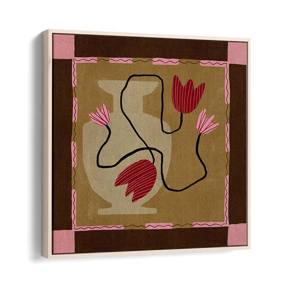 Vibrant OUT OF VASE BLOOMS IV, FLORAL FLOWER PAINTINGS, enhances contemporary decor with exquisite floral artistry.