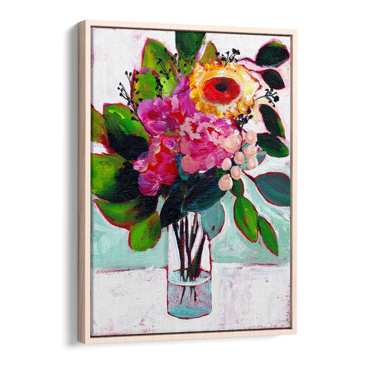 JULYS FLOWERS , FLORAL FLOWER PAINTINGS