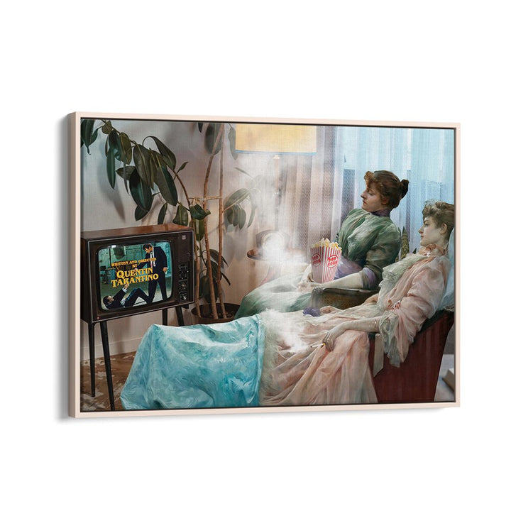 Vintage-inspired Altered Art Prints from "THE MOVIE BEGINS" collection, capturing cinematic nostalgia by Dikhotomy.