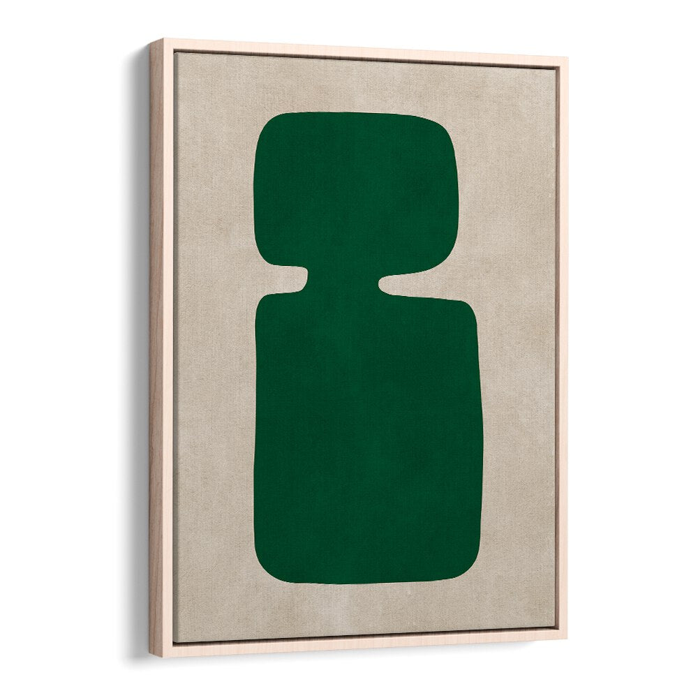 Stylish ORGANIC III, GEOMETRIC ART PRINTS feature a bold green design, perfect for enhancing modern living spaces.