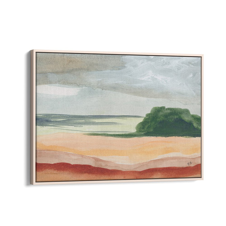 Stunning ARID LAND II, LANDSCAPE PAINTINGS artwork featuring warm tones and textures of arid landscapes.