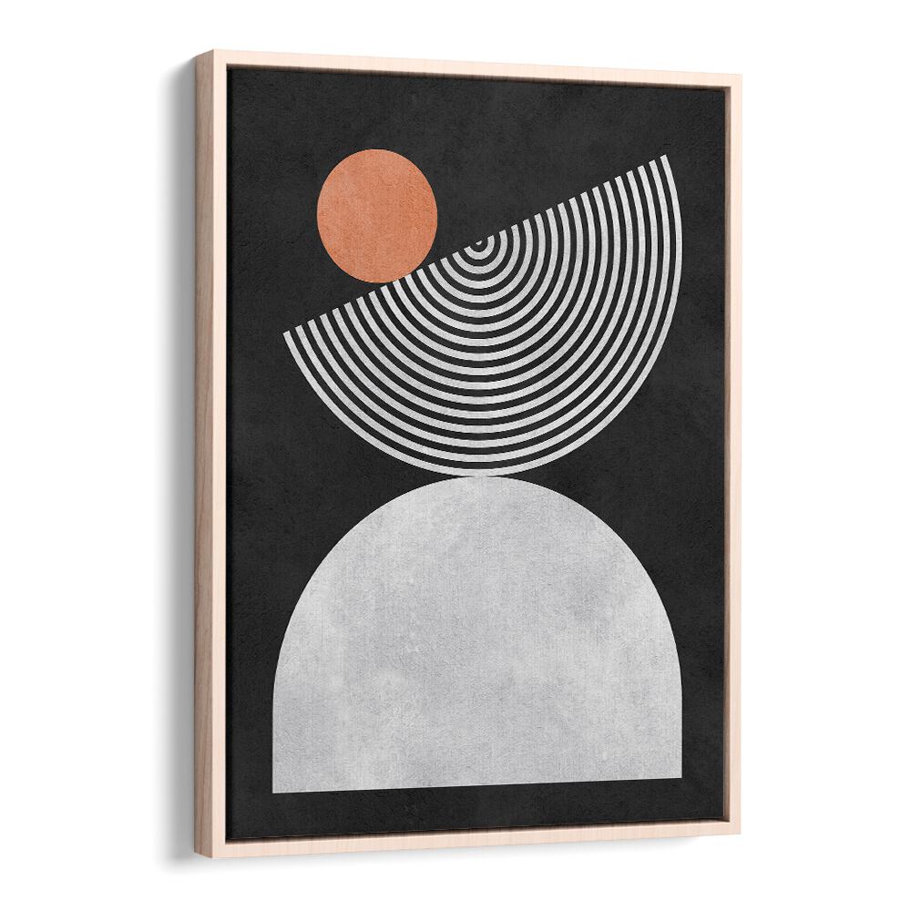 Stunning LINES AND CIRCLES IX, GEOMETRIC ART PRINTS feature modern design in a captivating black and white palette.