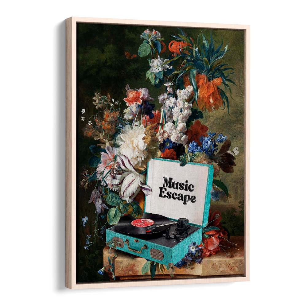 MUSIC ESCAPE, FLORAL FLOWER PAINTINGS by Dikhotomy blend vibrant blooms with musical charm for your sanctuary.