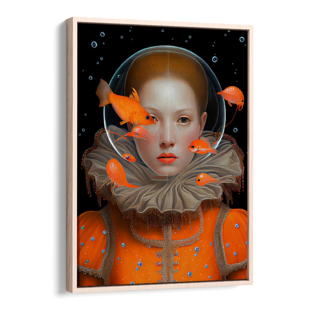 Discover THE PRINCESS OF DEEP SEA, ALTERED ART PRINTS by Dikhotomy, featuring an enchanting underwater scene.