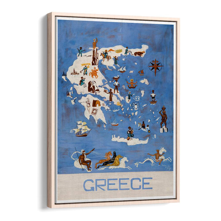GREECE III, VINTAGE TRAVEL POSTERS showcase Greece's charm through vibrant artwork and rich cultural heritage.