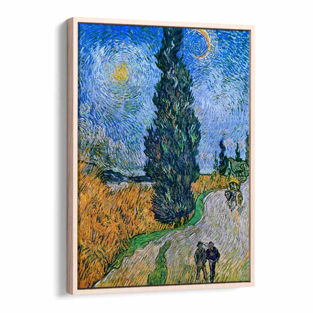 VINCENT VAN GOGH'S ROAD WITH CYPRESS AND STAR (1890) ,  VINTAGE PAINTINGS