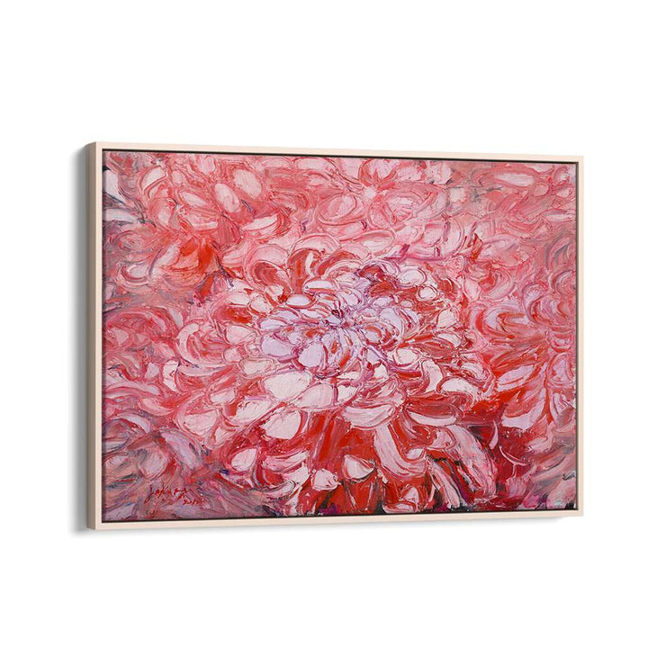 Bright pink CHRYSANTHEMUM CANVAS, FLORAL FLOWER PAINTINGS, perfect for adding elegance to any room.