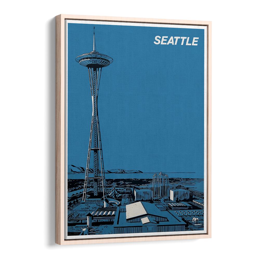 Explore the iconic Space Needle with SEATTLE, VINTAGE TRAVEL POSTERS showcasing the beauty of the Pacific Northwest.