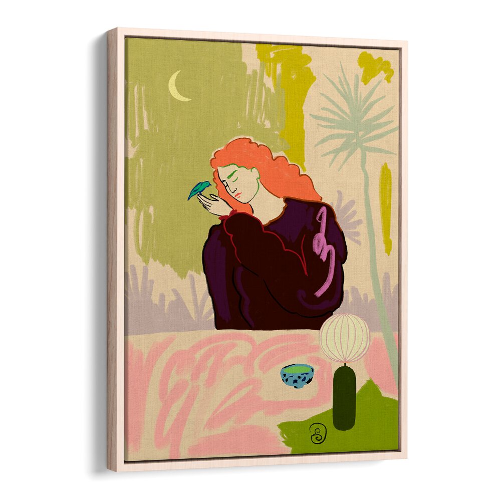 Vibrant art print showcasing a woman with vivid colors, embodying SECRET KNOWLEDGE, VIBRANT creativity for your space.