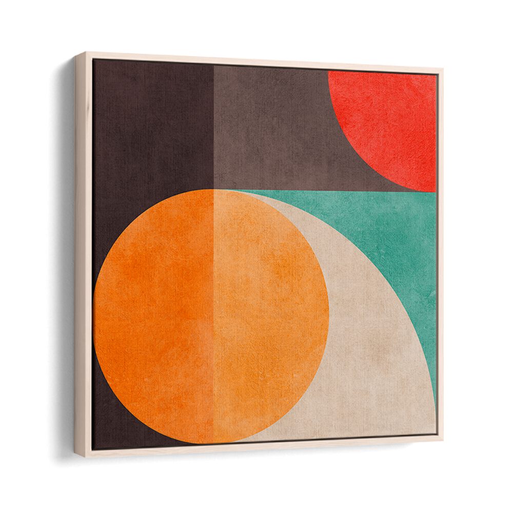 Colorful geometric art print titled "CIRCLES HARMONY X," perfect for enhancing tranquil home decor.