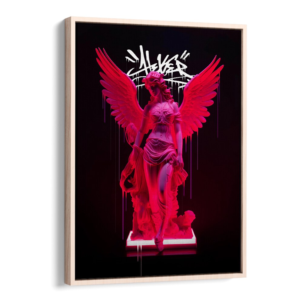 Vibrant NEON ATHENEA, ALTERED ART PRINTS by Dikhotomy, showcasing a modern artistic twist on classic elegance.