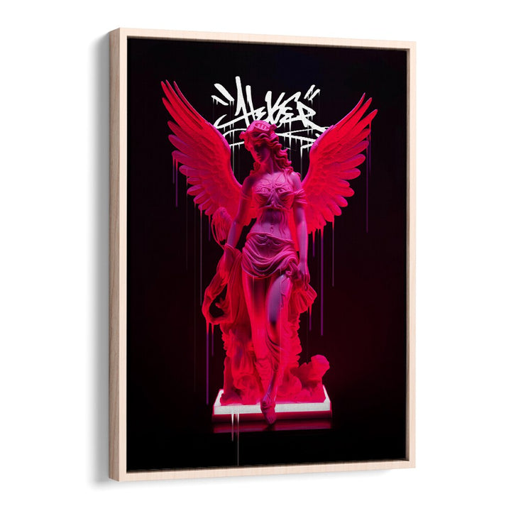 Vibrant NEON ATHENEA, ALTERED ART PRINTS by Dikhotomy, showcasing a modern artistic twist on classic elegance.