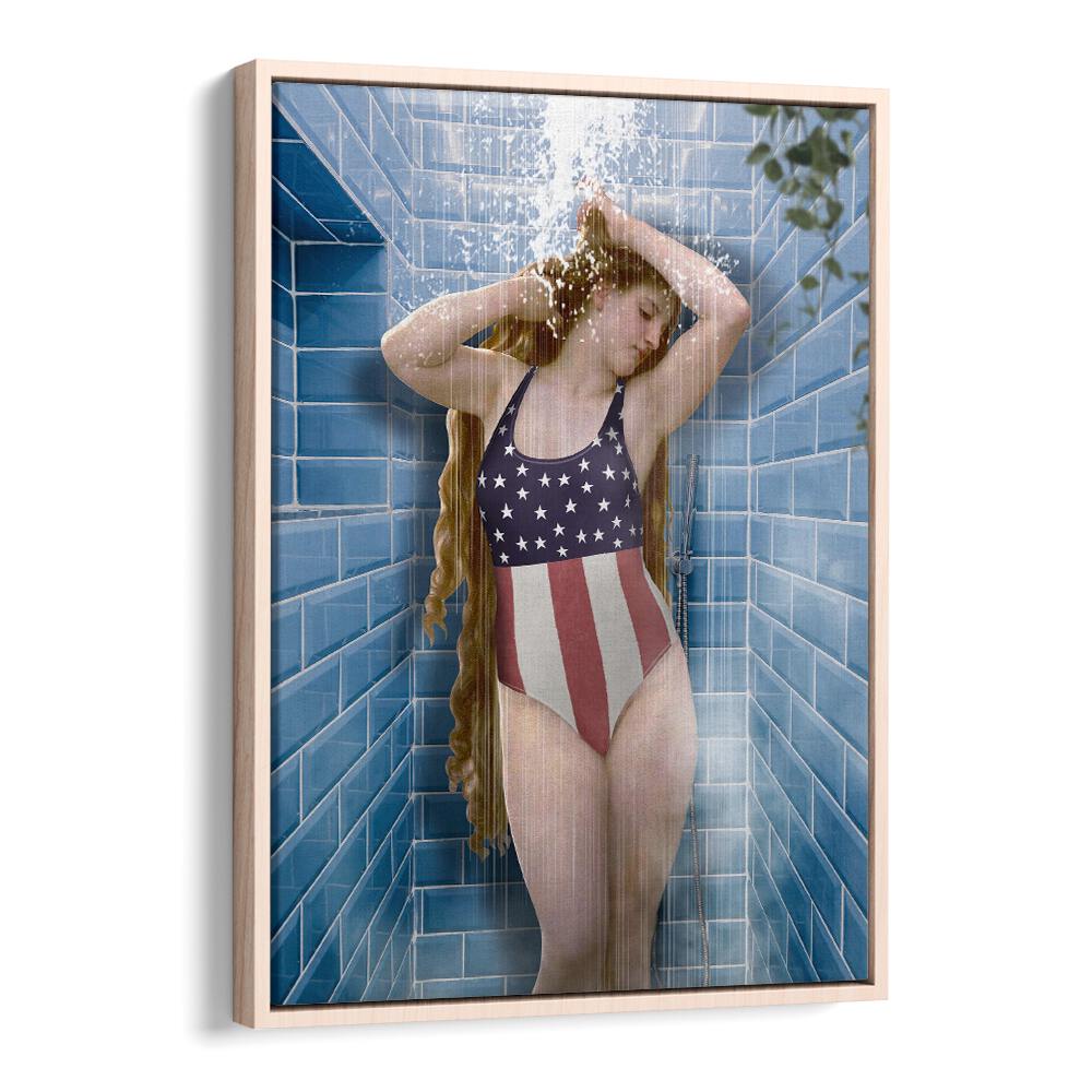 Beauty in Shower, Altered Art Prints by Dikhotomy, adds charm and elegance to your bath routine with stunning visuals.