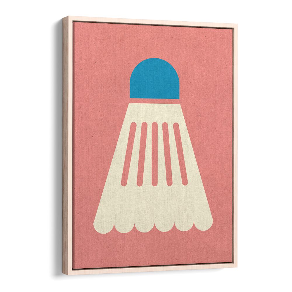 Stylish BADMINTIN WHITE BLUE SPORTS POSTERS featuring a badminton shuttlecock design for sports enthusiasts.