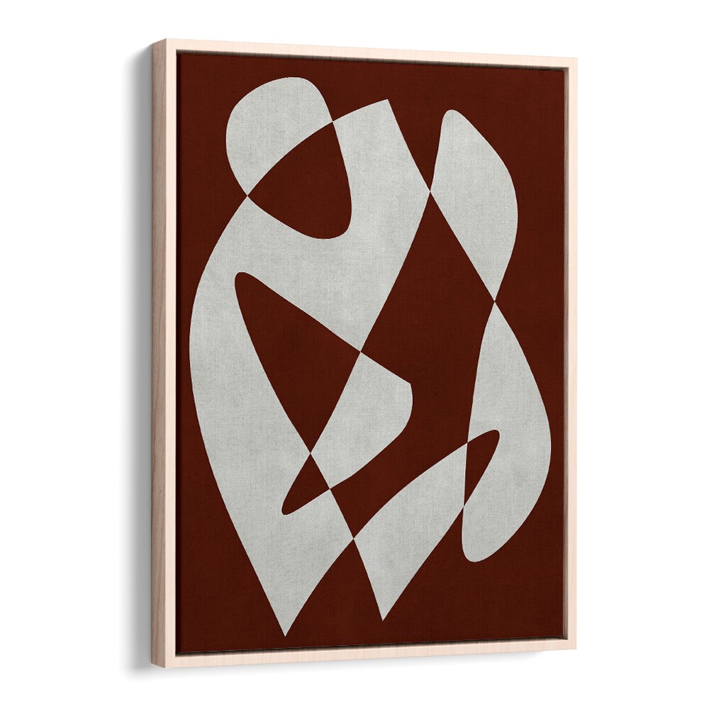Stylish MODERN SHAPES, ABSTRACT PAINTINGS in earthy tones, perfect for enhancing contemporary decor.