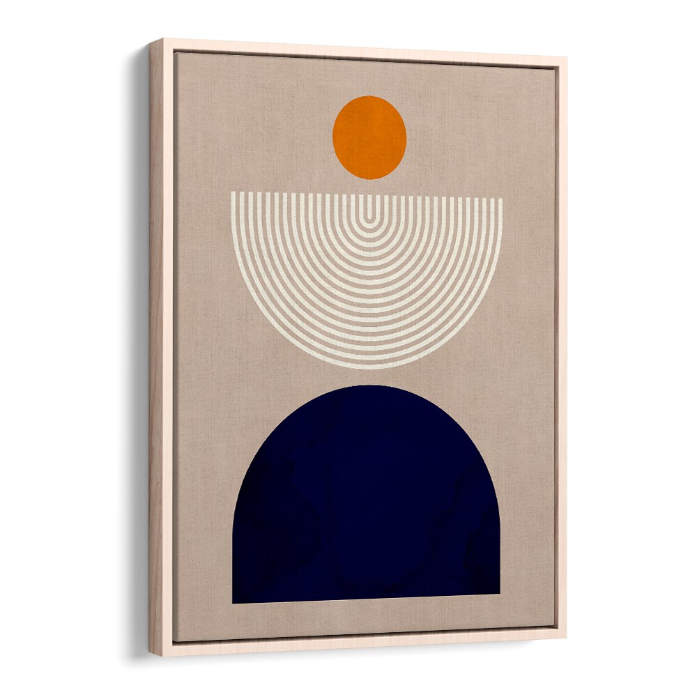 Stylish SEMICIRCLES III, GEOMETRIC ART PRINTS feature modern shapes in warm tones, perfect for any contemporary space.
