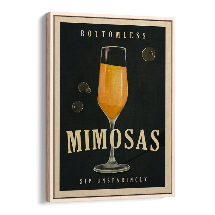 Bottomless Mimosas Cocktail Bar art adds elegance to your space, perfect for any MIMOSAS COCKTAIL, BAR setting.