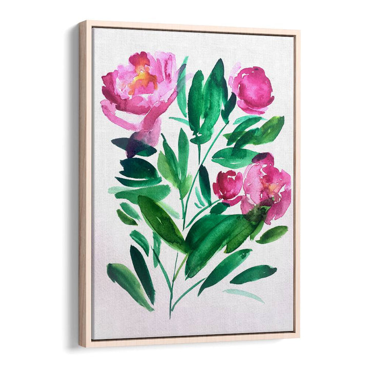 PEONIES III , FLORAL FLOWER PAINTINGS