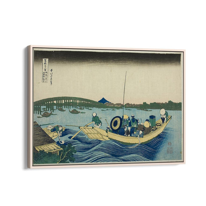 SUNSET OVER THE RYOGOKU BRIDGE  , VINTAGE PAINTINGS