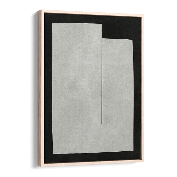 Stylish MODERN SHAPES IV, GEOMETRIC ART PRINTS, featuring sleek shapes in a minimalist frame, perfect for contemporary decor.