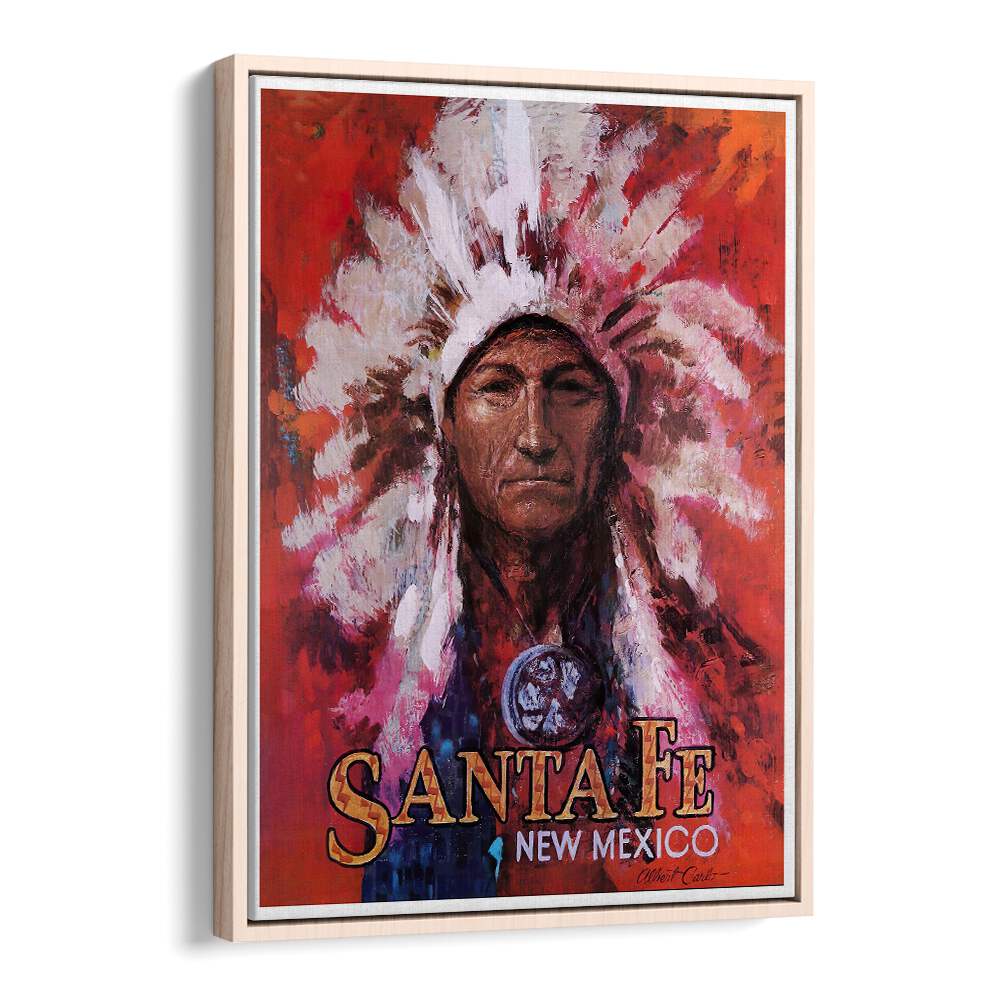 Stunning SANTAFE NEW MEXICO, VINTAGE TRAVEL POSTERS capture the spirit and history of this vibrant city decor.