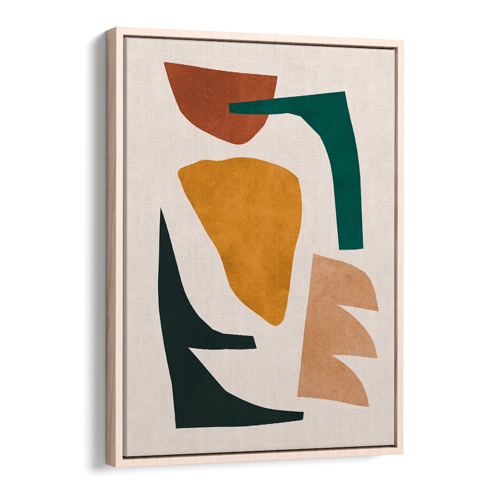 Stylish EXPRESSIVE VI, GEOMETRIC ART PRINTS featuring vibrant shapes in earthy tones, perfect for modern decor.