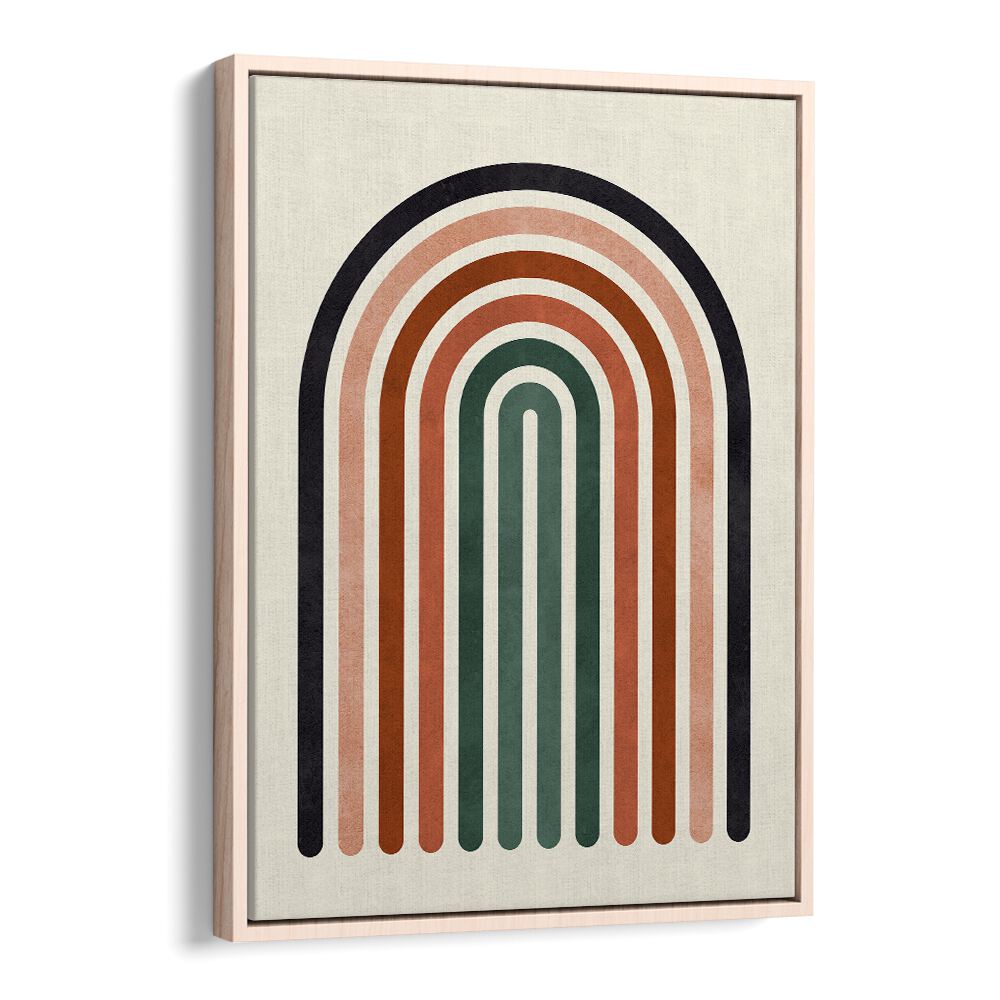 Colorful LINES AND ARCS V, BOHO ART PAINTINGS showcasing vibrant arches, perfect for modern home decor.