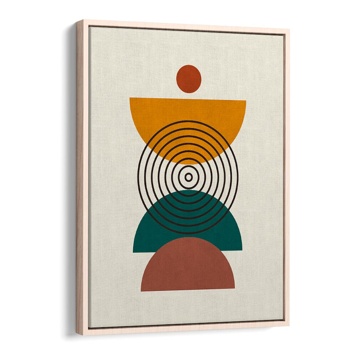 Modern LINES AND CIRCLES , BOHO ART PAINTINGS featuring geometric shapes in vibrant colors, perfect for stylish decor.