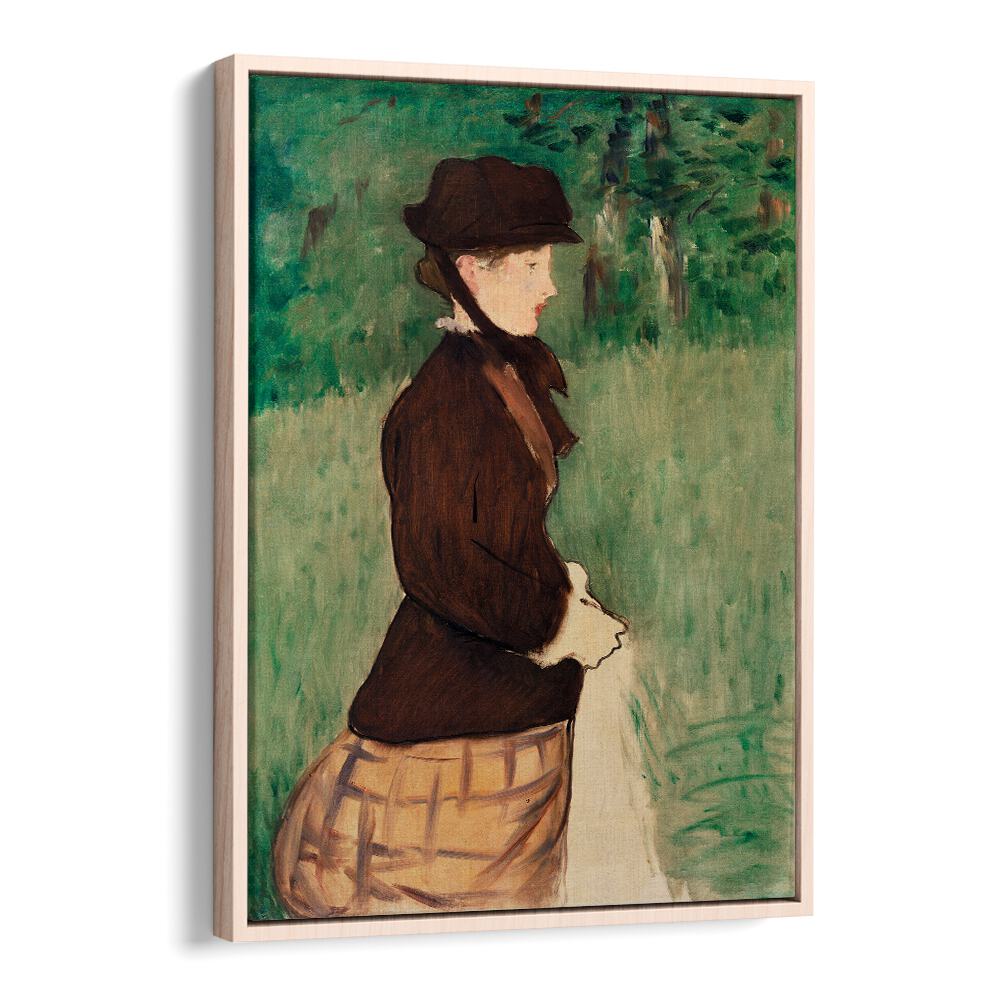 YOUNG WOMAN IN A GARDEN  , VINTAGE PAINTINGS