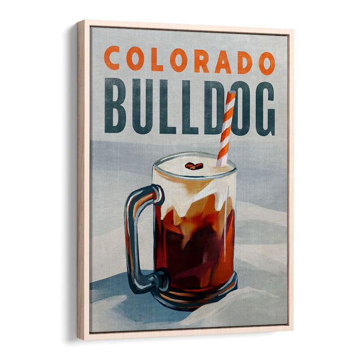 Stylish Colorado Bulldog bar art print, perfect for adding cafe charm to your home decor.