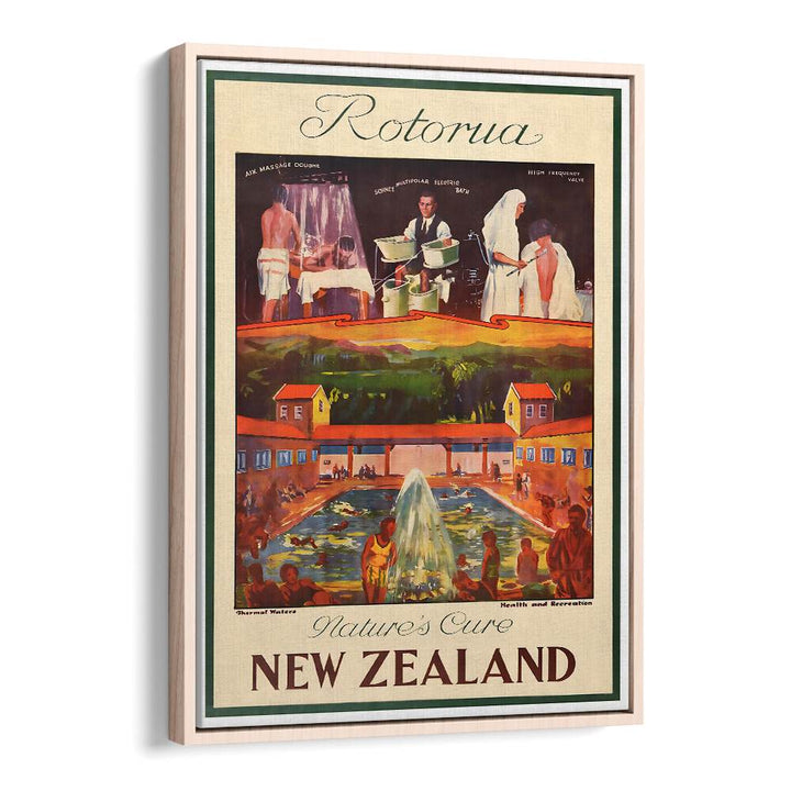 Discover the charm of NEW ZEALAND , VINTAGE TRAVEL POSTERS featuring stunning Rotorua scenes and rich cultural heritage.