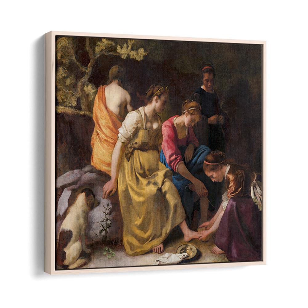 DIANA AND HER NYMPHS , VINTAGE PAINTINGS
