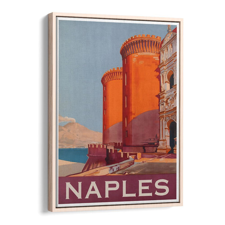 Colorful NAPLES, VINTAGE TRAVEL POSTERS showcasing iconic architecture, perfect for home decor or office inspiration.