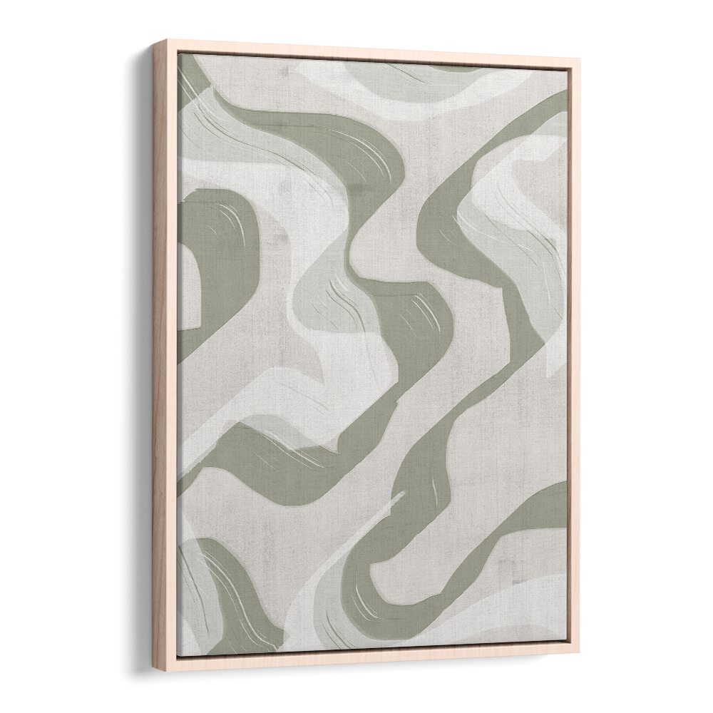 Captivating GREEN WAVES NO.3, BOHO ART PAINTINGS, featuring soothing green shades to transform your space beautifully.