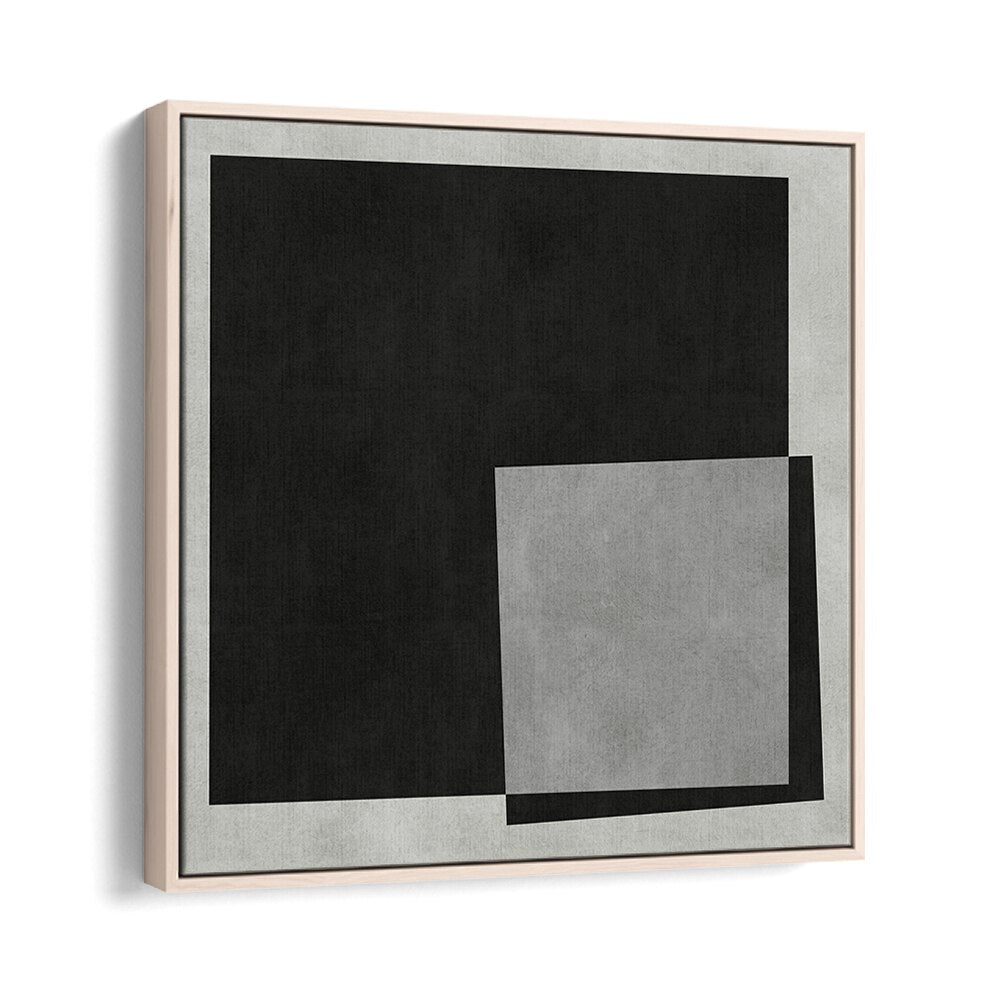 Sleek black and gray design of MODERN SHAPES III, GEOMETRIC ART PRINTS elevates contemporary home decor.