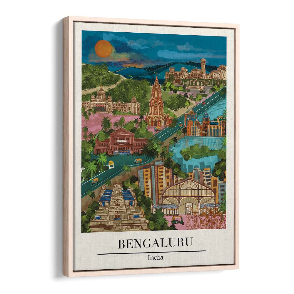 BENGALURU, TRAVEL POSTERS showcase vibrant illustrations of India's Garden City by Saumya Agarwal. Perfect for wall art!