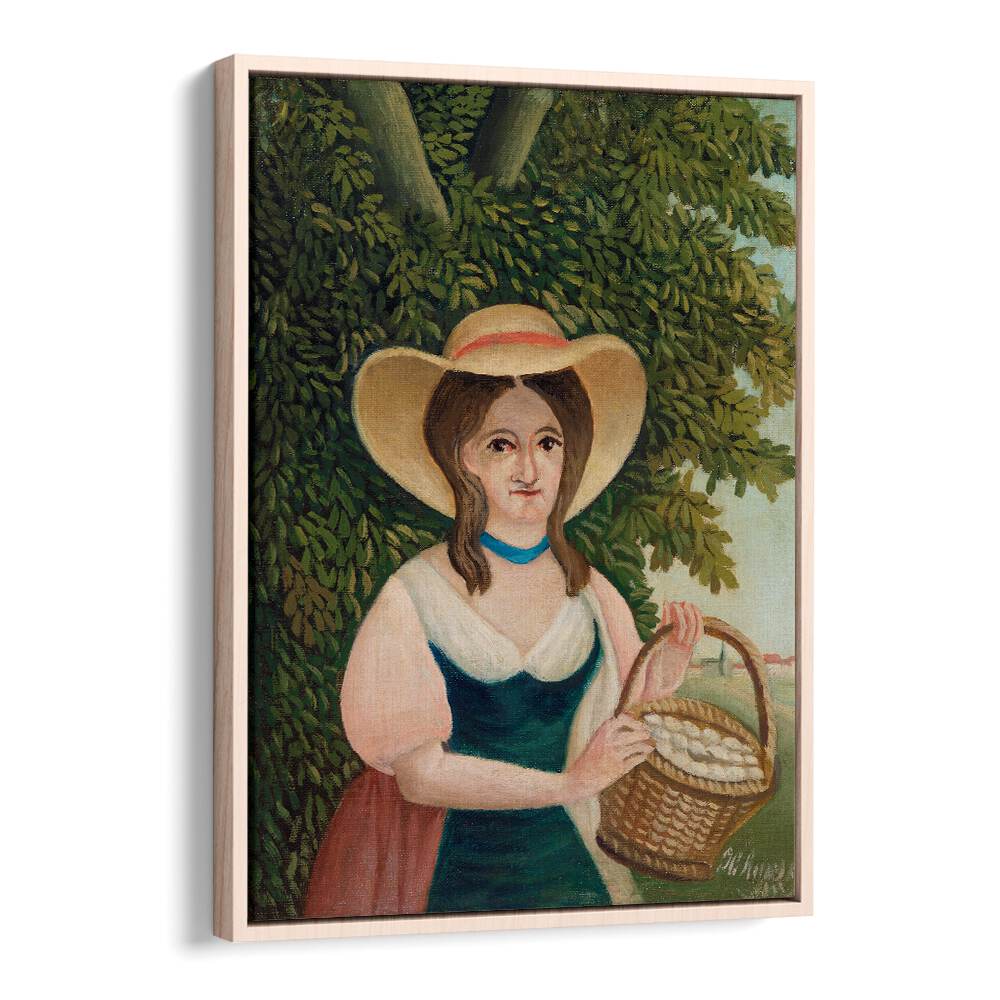 WOMAN WITH BASKET (1905–1910) , VINTAGE PAINTINGS