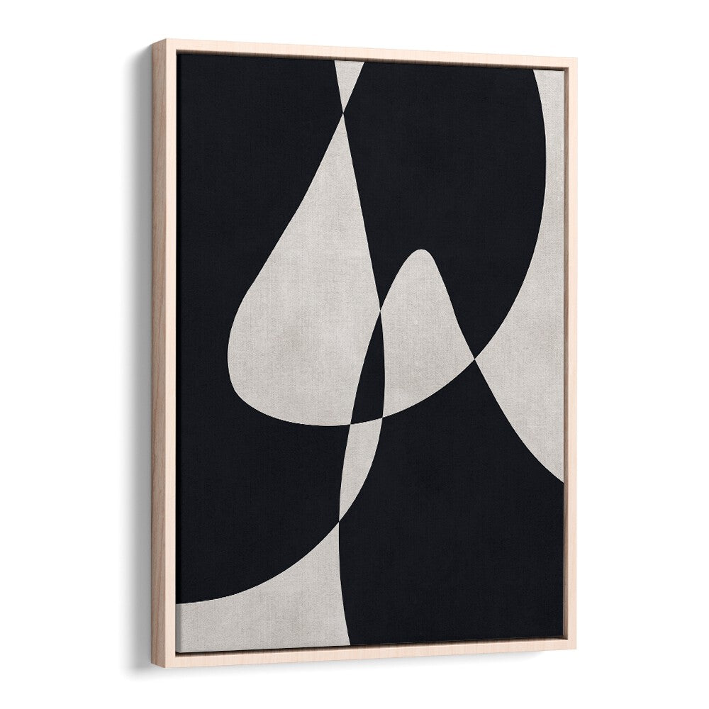 Stylish black and white artwork from the EXPRESSIVE CONCEPTUAL FORMS I, ABSTRACT PAINTINGS collection. Perfect for home decor.