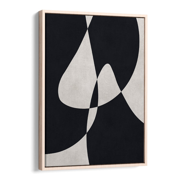 Stylish black and white artwork from the EXPRESSIVE CONCEPTUAL FORMS I, ABSTRACT PAINTINGS collection. Perfect for home decor.