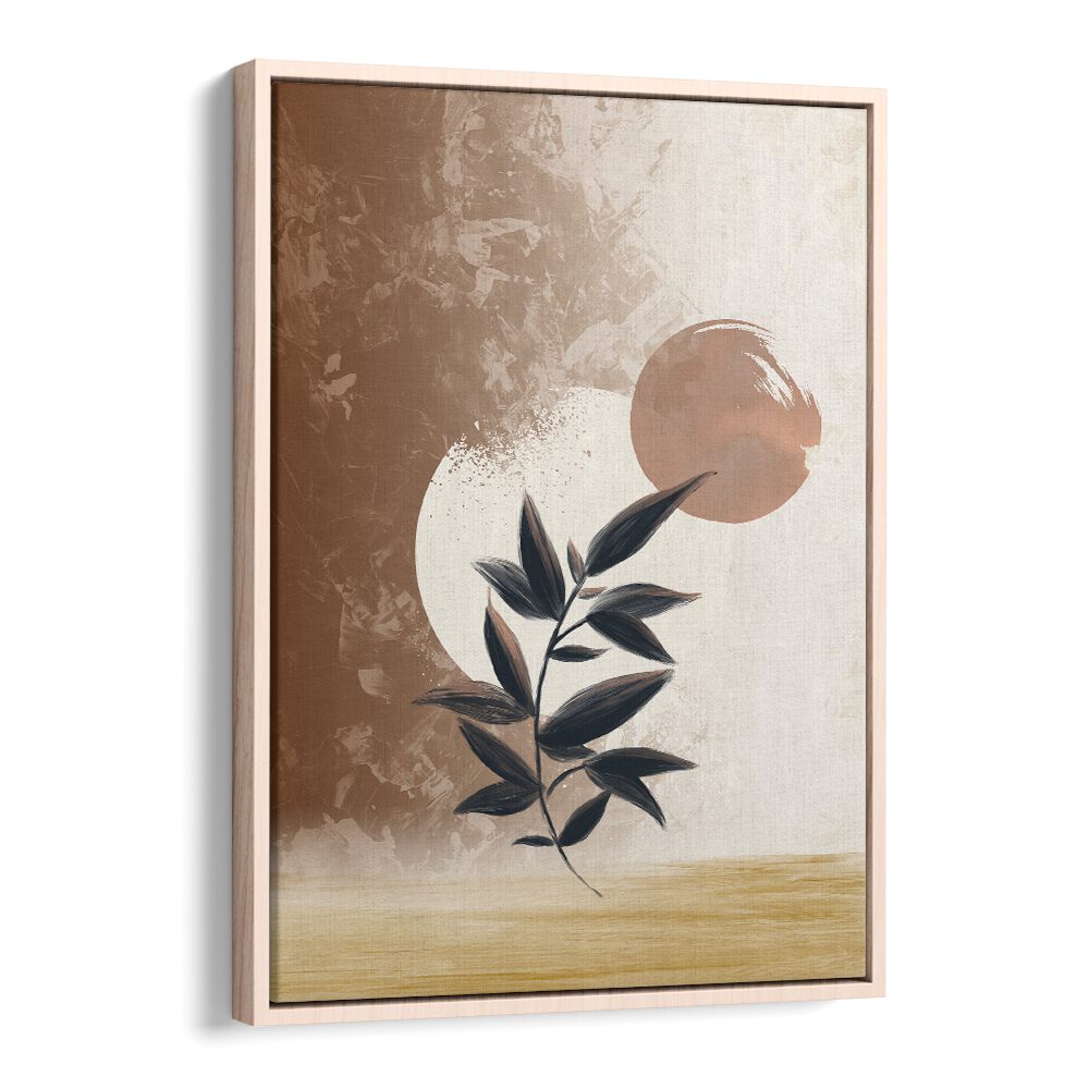 Elegant AKINTOLA, BOHO ART PAINTINGS featuring modern abstract design with plant motifs, perfect for stylish decor.