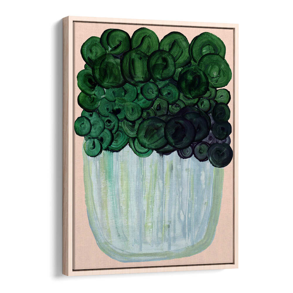 Vibrant Potted Plant No II, Floral Flower Paintings adding serenity and style to your space with abstract brushstrokes.