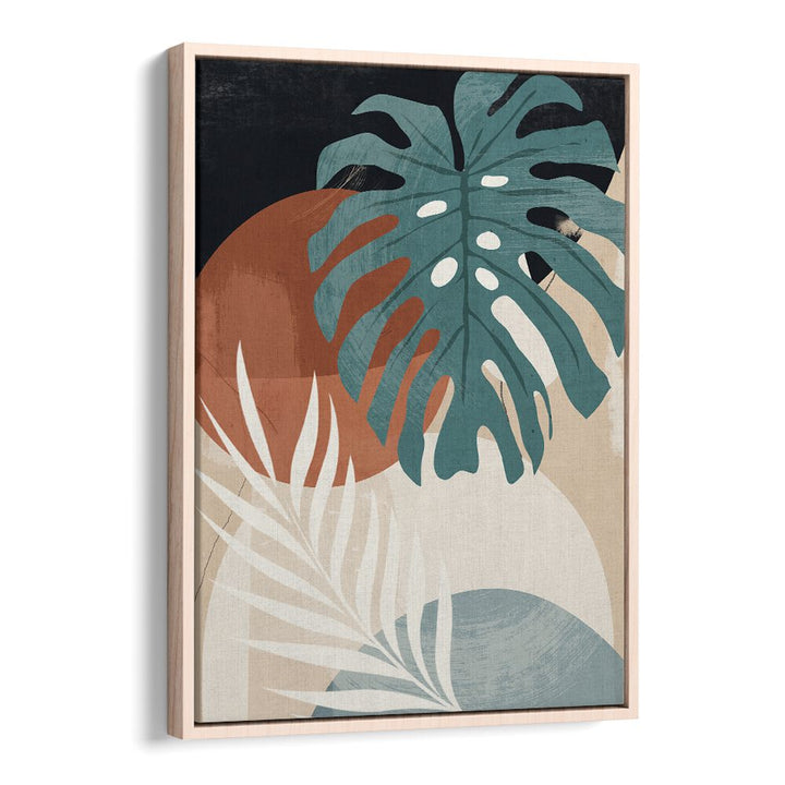 Vibrant ABSTRACT TROPICAL LEAVES II, BOHO ART PAINTINGS enhance your space with modern bohemian aesthetics.