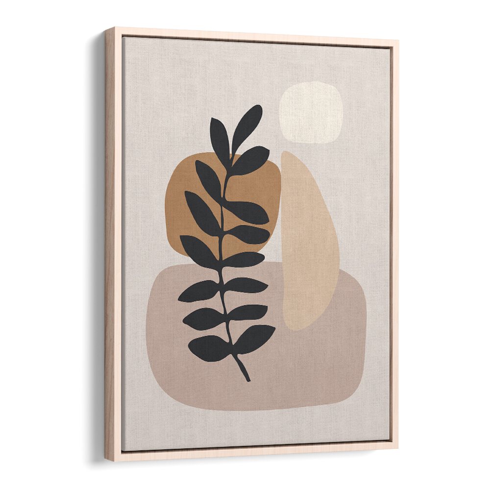 Stylish ABSTRACT MINIMAL PLANT, BOHO ART PAINTINGS featuring earthy tones and minimalist design for elegant decor.