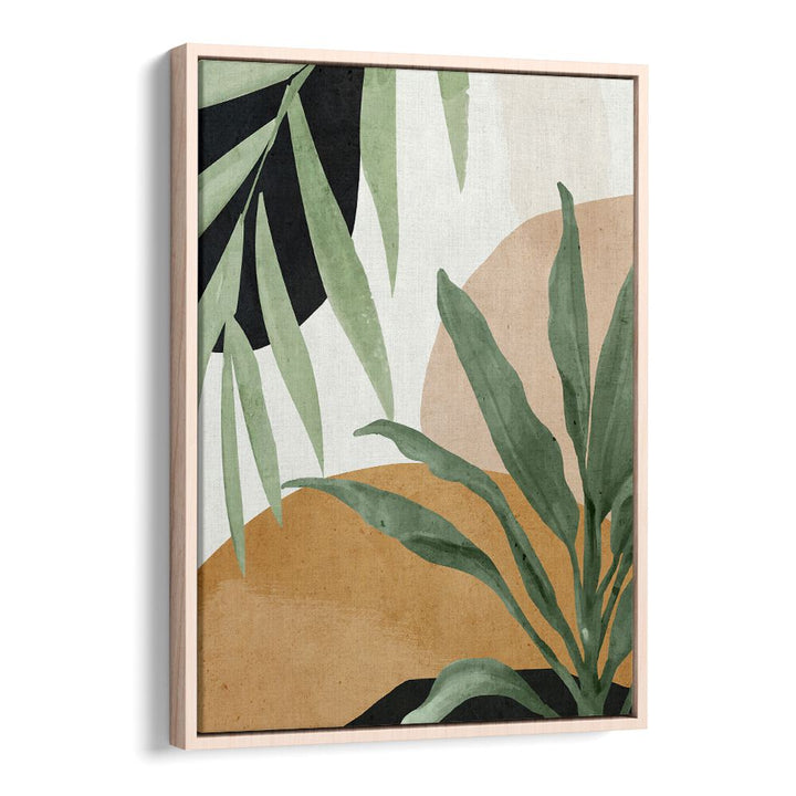 Vibrant ABSTRACT TROPICAL LEAVES V, BOHO ART PAINTINGS, perfect for enhancing your bohemian decor.