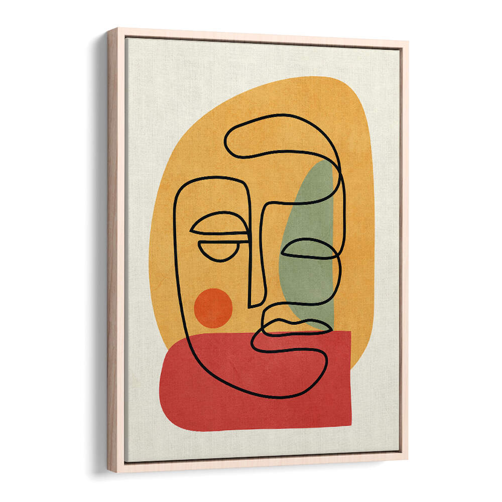 ABSTRACT FACES VIII , BOHO ART PAINTINGS