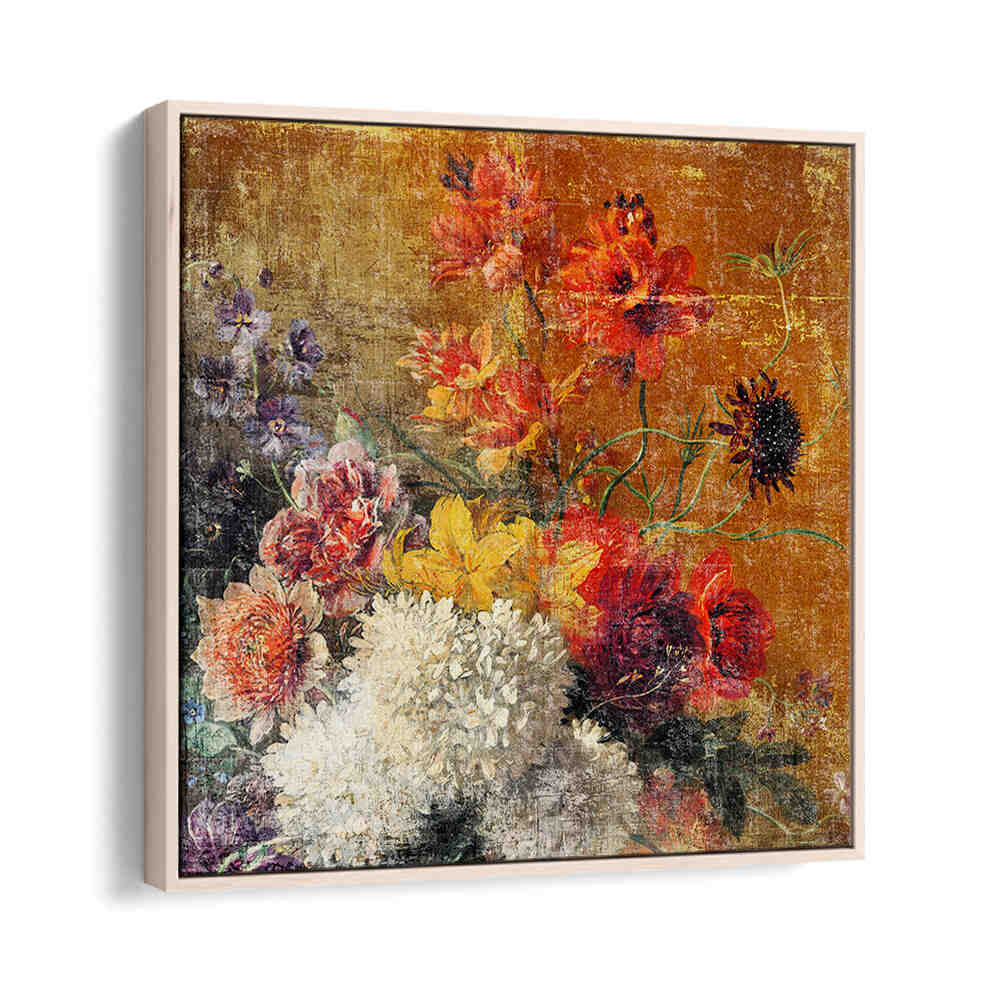 ART DISTRESSED  , FLORAL FLOWER PAINTINGS