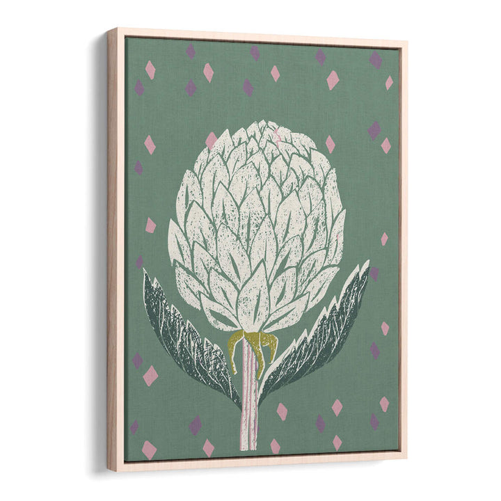 Stunning ARTICHOKE SAGE GREEN, FLORAL FLOWER PAINTINGS showcasing abstract floral designs to enhance your decor.