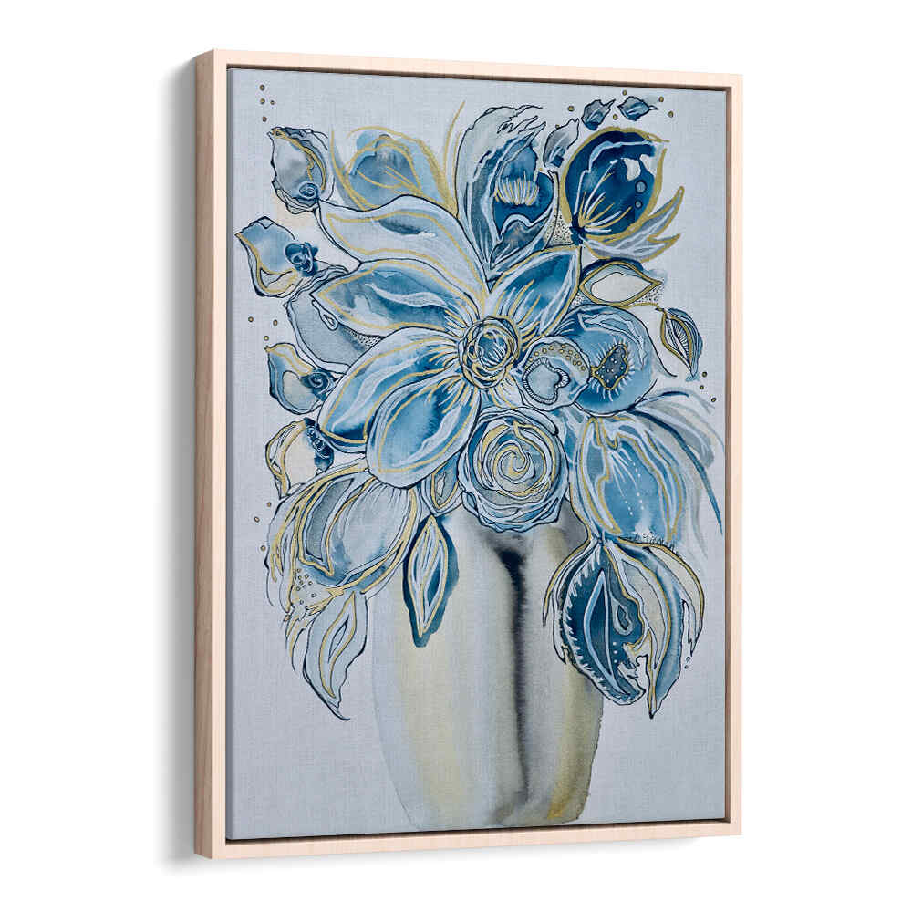 Vibrant AZUL FLORAL, FLORAL FLOWER PAINTINGS showcasing blue floral designs, perfect for transforming your space.